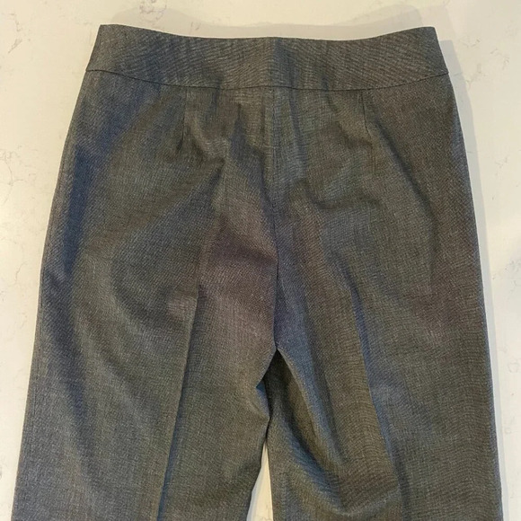 Jones NY Collection Stretch Wide Leg Mid Rise Poly Blend Pants Black Grey Sz 4 - Picture 8 of 13